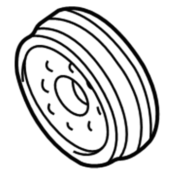 Audi A4 Quattro Crankshaft Pulley - 06B-105-243-D
