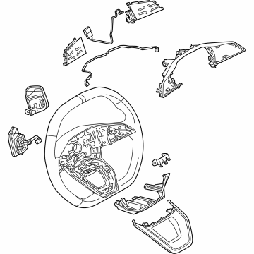 Audi SQ6 e-tron Steering Wheel - 85E-419-091-BL-BAX