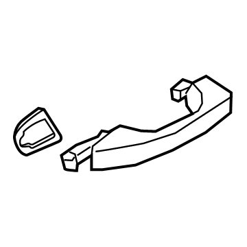 Audi Q3 Exterior Door Handle - 5G0-837-206-R-GRU