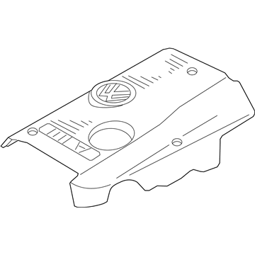 Audi A4 Quattro Engine Cover - 058-103-724-N
