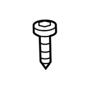 Audi N-907-758-01 License Bracket Mount Bolt