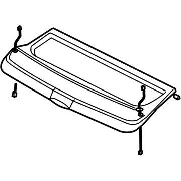 Audi 8P4-867-769-BE-2J9 Tonneau Cover 8P4-867-769-BE-2J9 Audi Tonneau Cover Illustration 1 of 1
