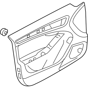 8K1-867-103-BF-WFA Audi Door Trim Panel Illustration 1 of 1