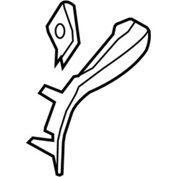Audi 8T0-853-888-F Spoiler 8T0-853-888-F Audi Spoiler Illustration 1 of 1