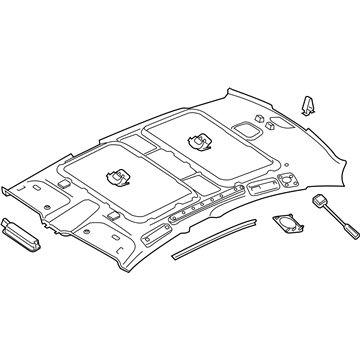 Audi 4N4-867-505-EC-25M Headliner Audi 4N4-867-505-EC-25M Headliner