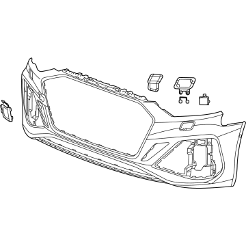 Audi RS5 Sportback Bumper Cover - 8W6-807-065-AF-GRU