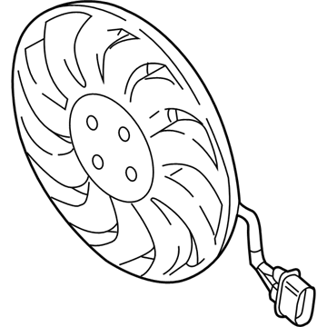 Audi RS3 Radiator fan - 3Q0-959-455-C