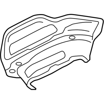 Audi 4K0-825-721-H Muffler Shield 4K0-825-721-H Audi Muffler Shield Illustration 1 of 1