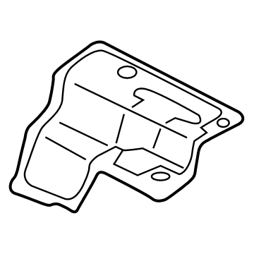 Audi 4K0-804-171-E Muffler Shield 4K0-804-171-E Audi Muffler Shield Illustration 1 of 1
