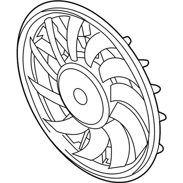 Audi Q3 Radiator fan - 8K0-959-455-AB