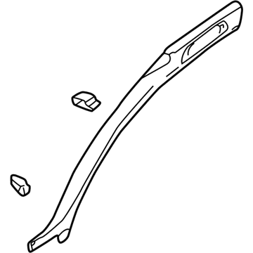 Audi 4B9-867-234-C-34L Windshield Pillar Trim Audi 4B9-867-234-C-34L Windshield Pillar Trim
