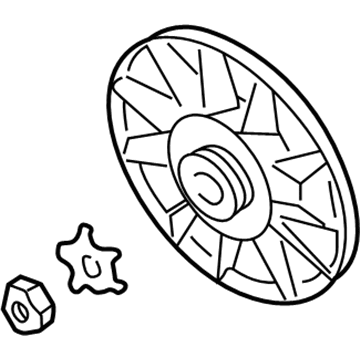 Audi Radiator fan - 811-119-113-B