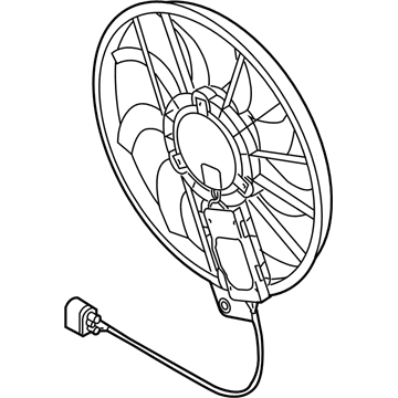 Audi S5 Radiator fan - 8K0-959-455-B