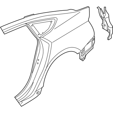 Audi 8W8-809-837 Quarter Panel 8W8-809-837 Audi Quarter Panel Illustration 1 of 1