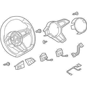 Audi 8S0-419-091-AD-DW0 Steering Wheel 8S0-419-091-AD-DW0 Audi Steering Wheel Illustration 1 of 1