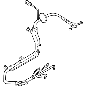 Audi Allroad Quattro Battery Cable - 8D1-971-225-AA