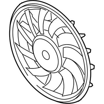 Audi Radiator fan - 8K0-959-455-T