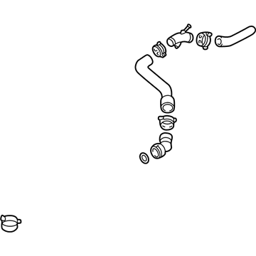 Audi TT Water Hose - 8N0-122-101-D