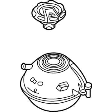 Audi Coolant Reservoir - 80A-121-405-AQ