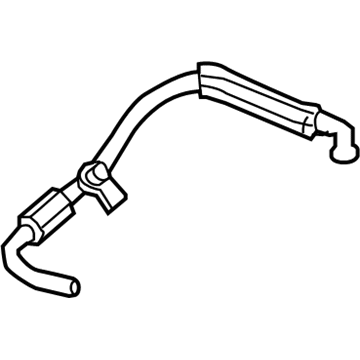 Audi Crankcase Breather Hose - 8N0-201-160-K