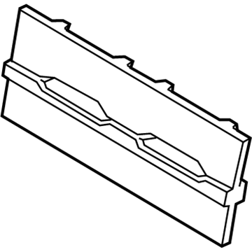 8W6-807-287-D-RP5 Audi License Bracket Illustration 1 of 1