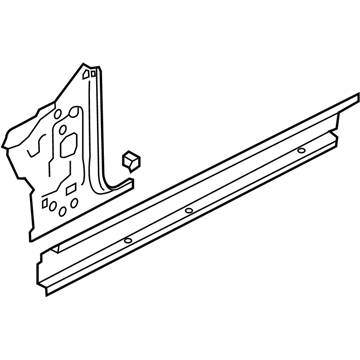 8W7-802-123-A Audi Pillar Reinforcement Illustration 1 of 1