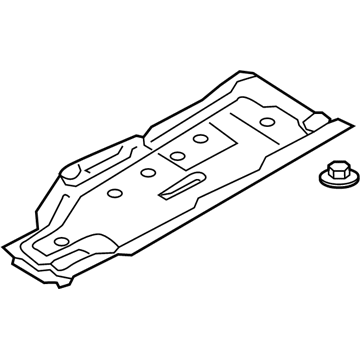 Audi 8W7-825-207-B Rear Shield 8W7-825-207-B Audi Rear Shield Illustration 1 of 1