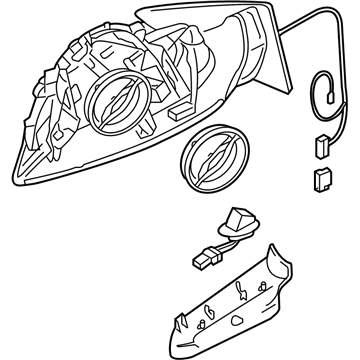 Audi Car Mirror - 8K1-857-409-AK-01C
