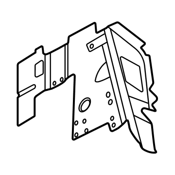 Audi 9J1-810-581-Y Pillar Reinforcement 9J1-810-581-Y Audi Pillar Reinforcement Illustration 1 of 1