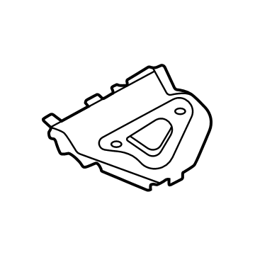 Audi 9J1-802-091-Y Floor Extension 9J1-802-091-Y Audi Floor Extension Illustration 1 of 1