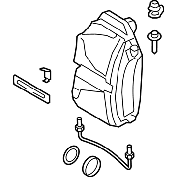 Audi A5 Quattro Brake Caliper Repair Kit - 8W0-615-108-C