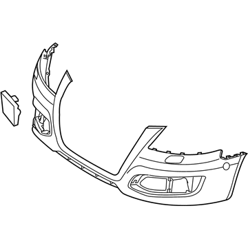 Audi A3 Quattro Bumper Cover - 8P0-807-105-E-GRU