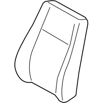 Audi 8W6-881-775-A Seat Back Pad 8W6-881-775-A Audi Seat Back Pad Illustration 1 of 1