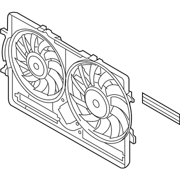 Audi Fan Shroud - 8K0-121-207-B