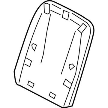 4K0-881-969-OIL Audi Seat Back Panel Illustration 1 of 1