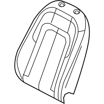 Audi 83A-881-776 Seat Back Pad 83A-881-776 Audi Seat Back Pad Illustration 1 of 1