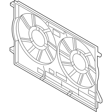 Audi A6 Quattro Fan Shroud - 8W0-121-207-A