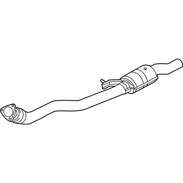 Audi S8 Exhaust Pipe - 4H0-253-350-G