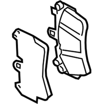 Audi 7L0-698-151-AG Front Pads 7L0-698-151-AG Audi Front Pads Illustration 1 of 1