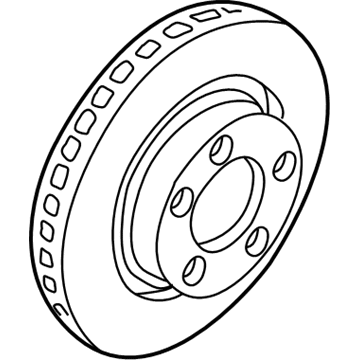 Audi 100 Brake Rotor - 4A0-615-301-D