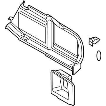 Audi 8T0-863-887-B-CA9 Trunk Trim Panel 8T0-863-887-B-CA9 Audi Trunk Trim Panel Illustration 1 of 1