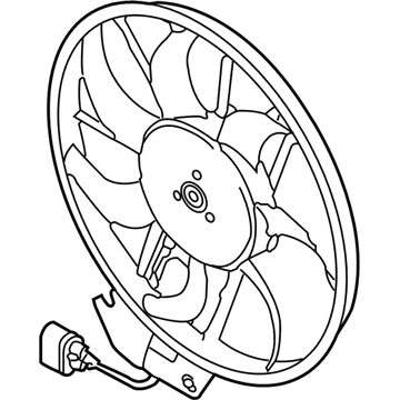 Audi S6 Radiator fan - 4F0-959-455-F