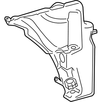 Audi Windshield Washer Fluid Reservoir - 8T0-955-453-C