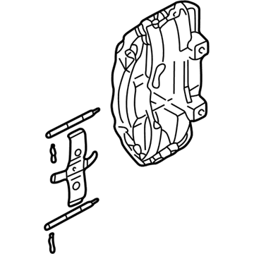 Audi A8 Quattro Brake Caliper - 4D0-615-107-D