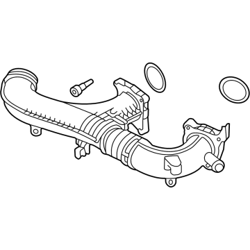 Audi A8 Quattro Air Intake Hose - 0P2-129-606-L