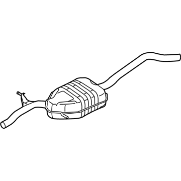 Audi 8T0-253-409-BC Muffler & Pipe Audi 8T0-253-409-BC Muffler & Pipe