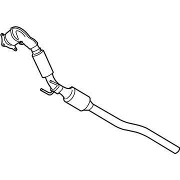 Audi TTS Quattro Exhaust Pipe - 8J0-254-502-EX