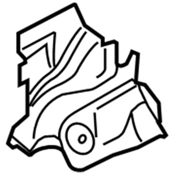 Audi TT Exhaust Heat Shield - 8J0-825-621-B