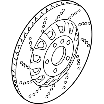 Audi TT RS Quattro Brake Rotor - 8J0-615-301-K