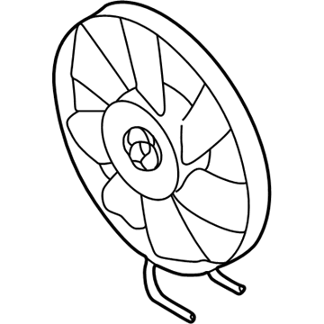Audi Radiator fan - 1J0-959-455-R